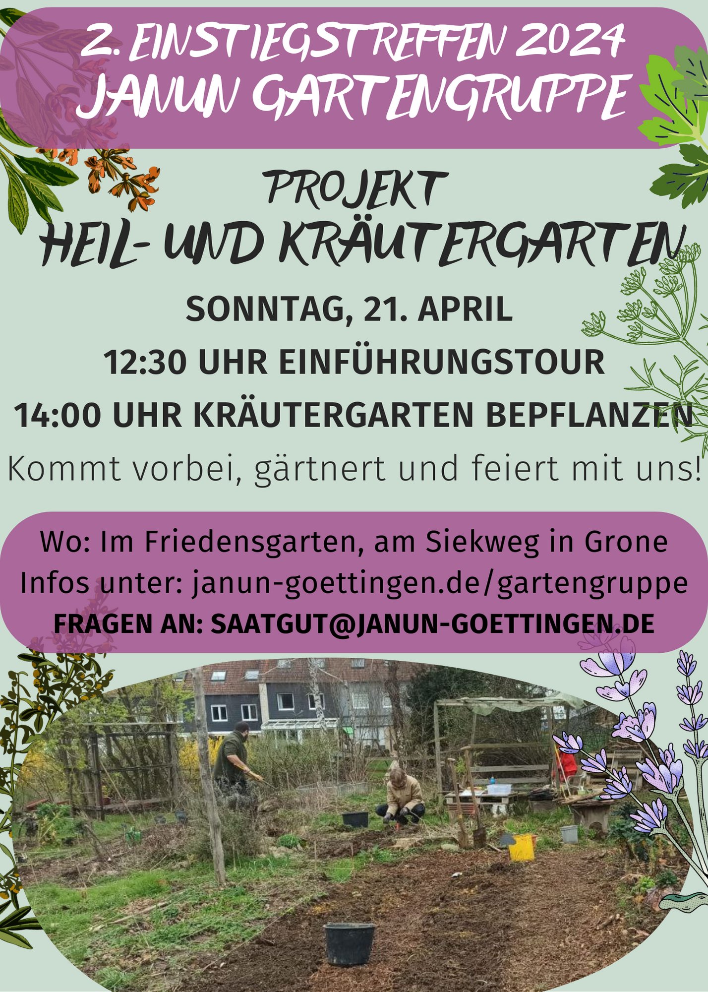 2. Einstiegstreffen 2024 JANUN Gartengruppe