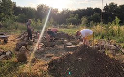 Trockensteinmauer 26.6. 2.